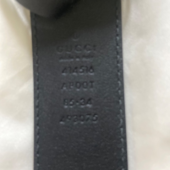 GG MARMONT LEATHER BELT WITH SHINY BUCKLE